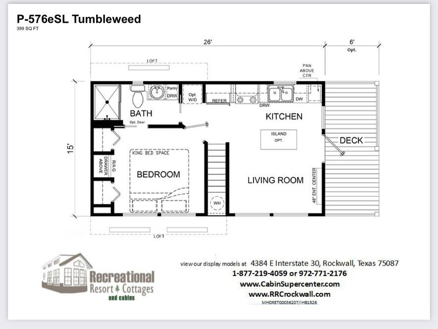 Tumbleweed W 1Bed- 1Bath 399sf - Image 2